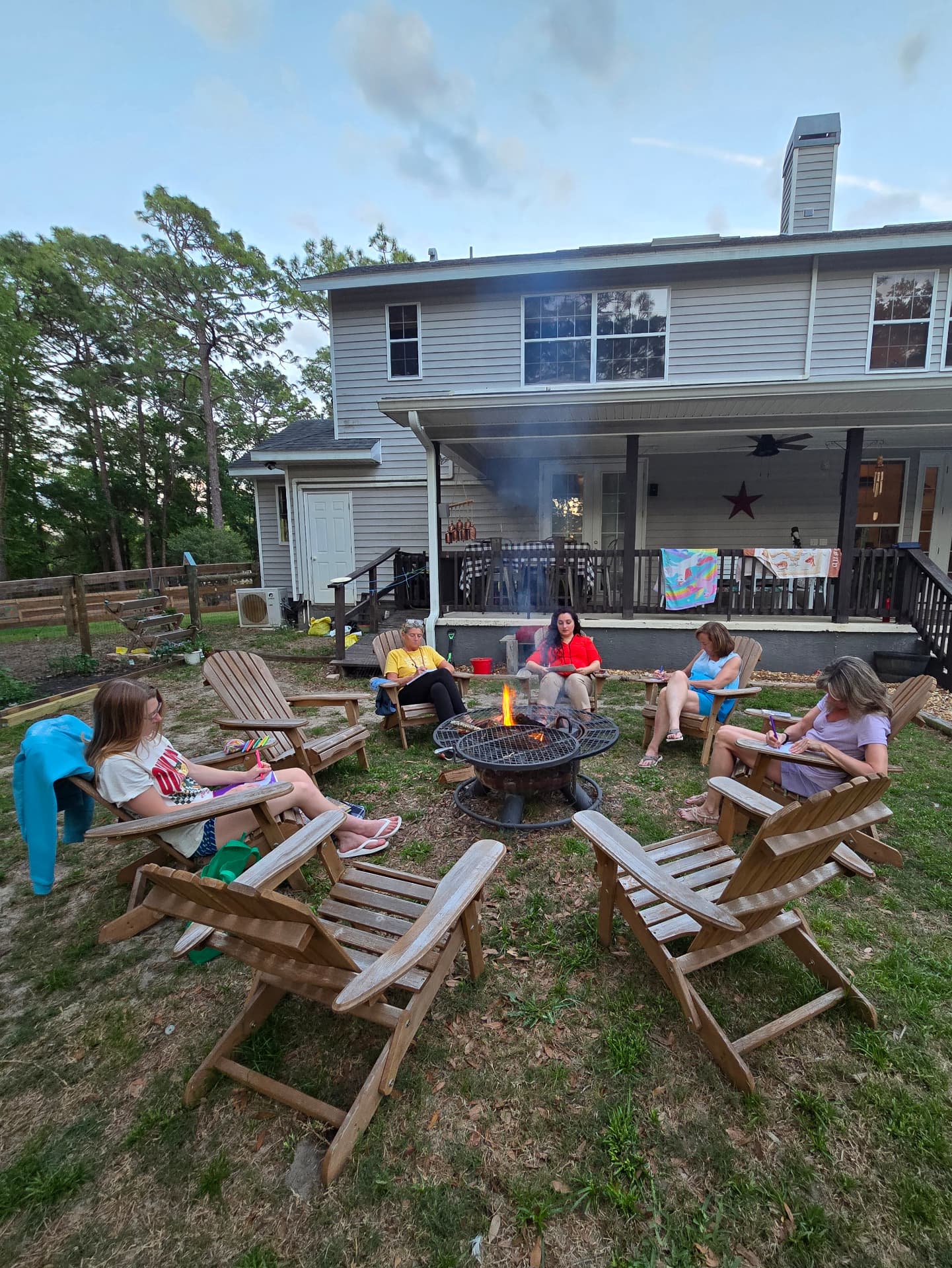The sacred fire ceremony on the first evening