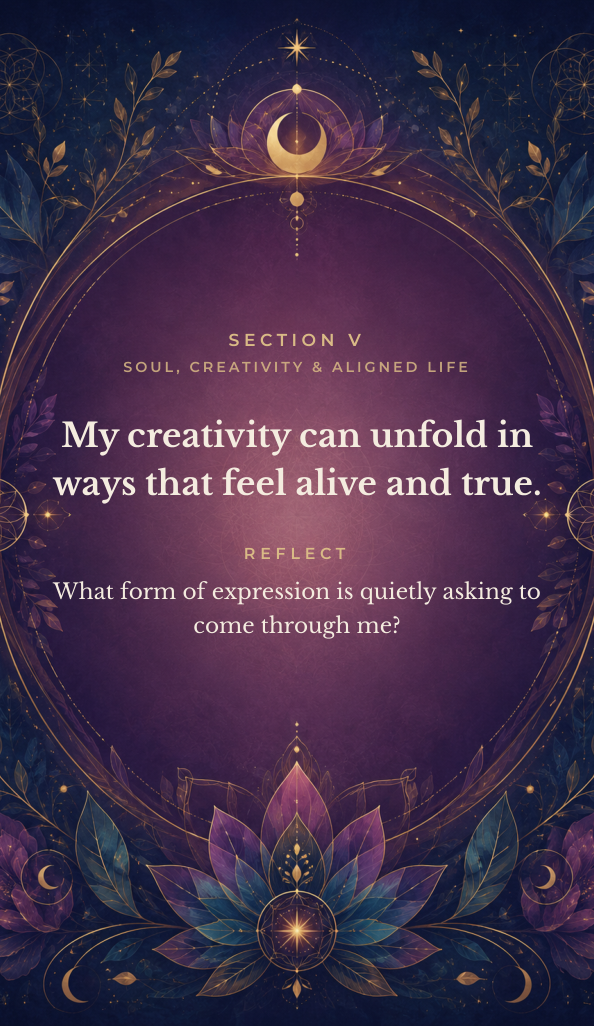 A card from the Coming Home to Yourself reflection deck