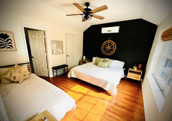 The Bamboo en-suite, one of the two Shared Haven rooms